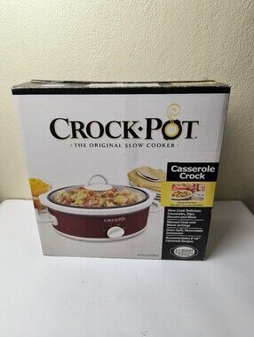 Crock-Pot 2.5 Quart Casserole Crock Slow Cooker - Red
